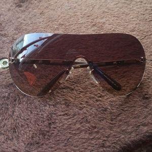 Chanel Brown Sheild Glasses